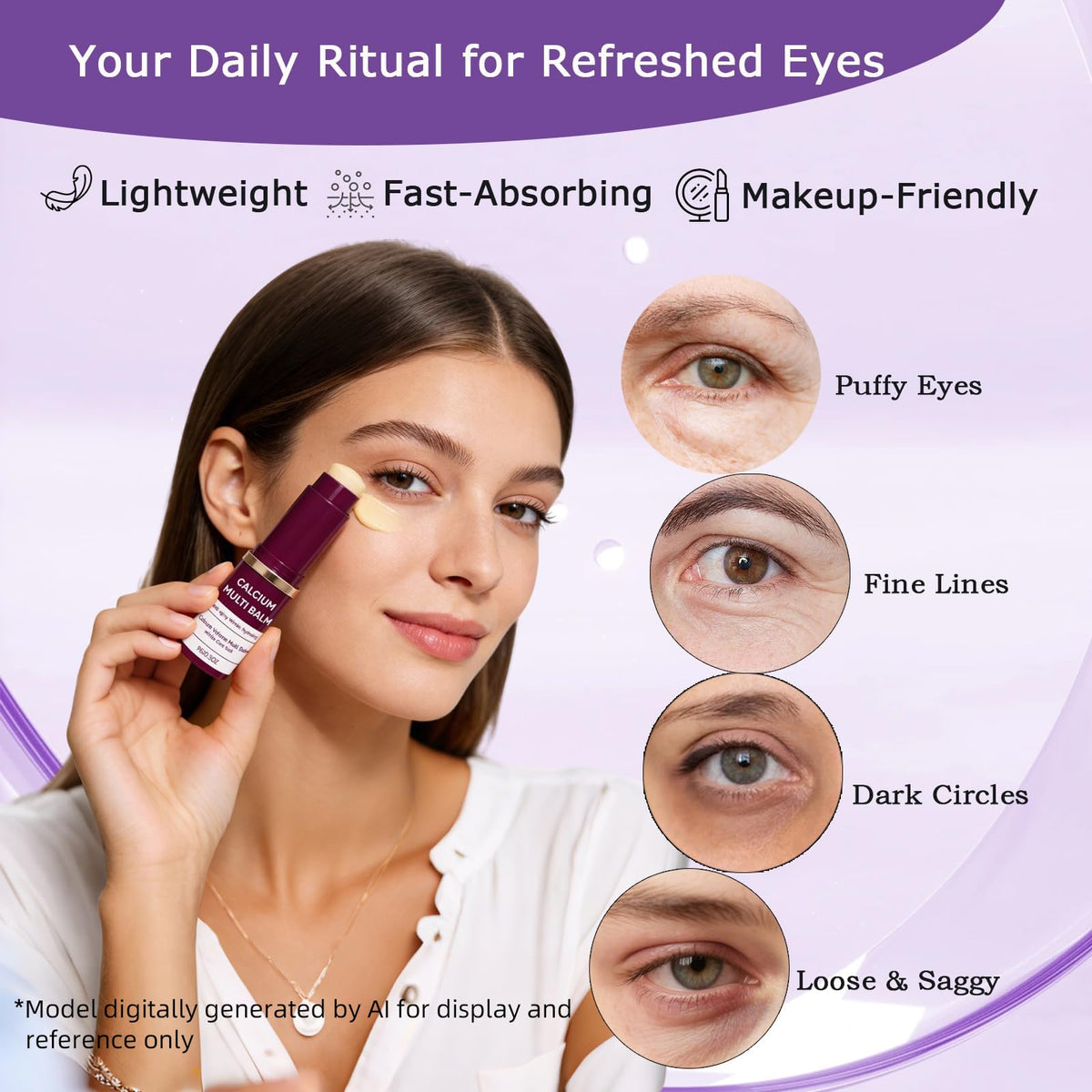 LFuTPm applied under-eye for quick soothing hydration