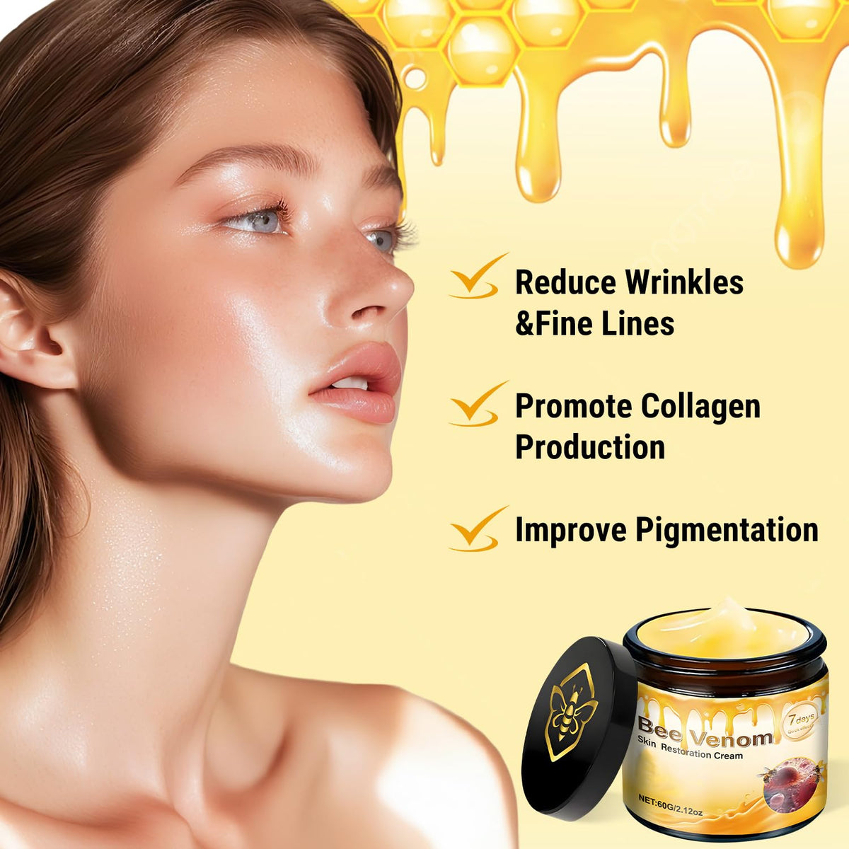 LHBMET applying to face demonstration for visible smoothing effect