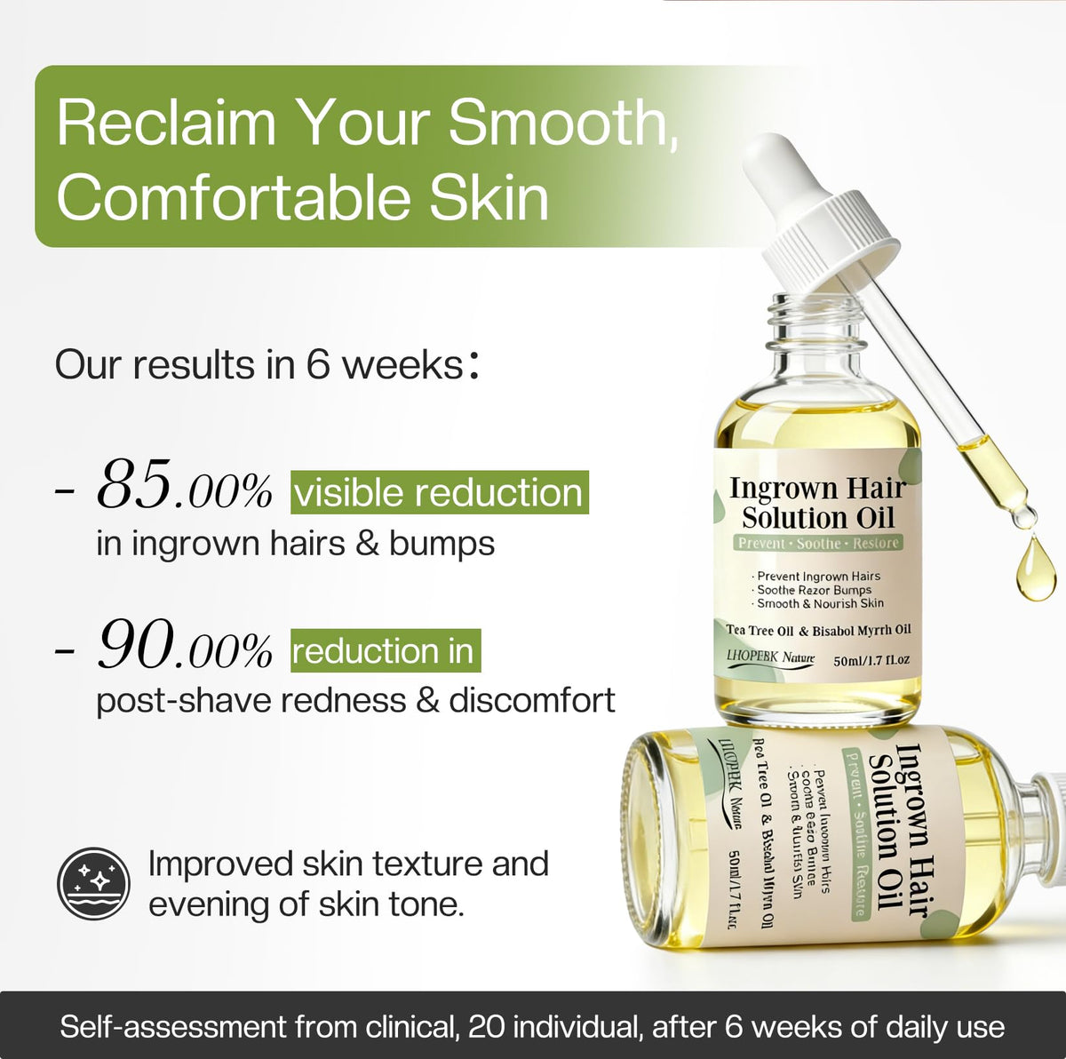 LHOPEBK Nature dropper dispensing oil, precise application benefit