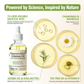 LHOPEBK Nature label with ingredients, botanical calming benefit