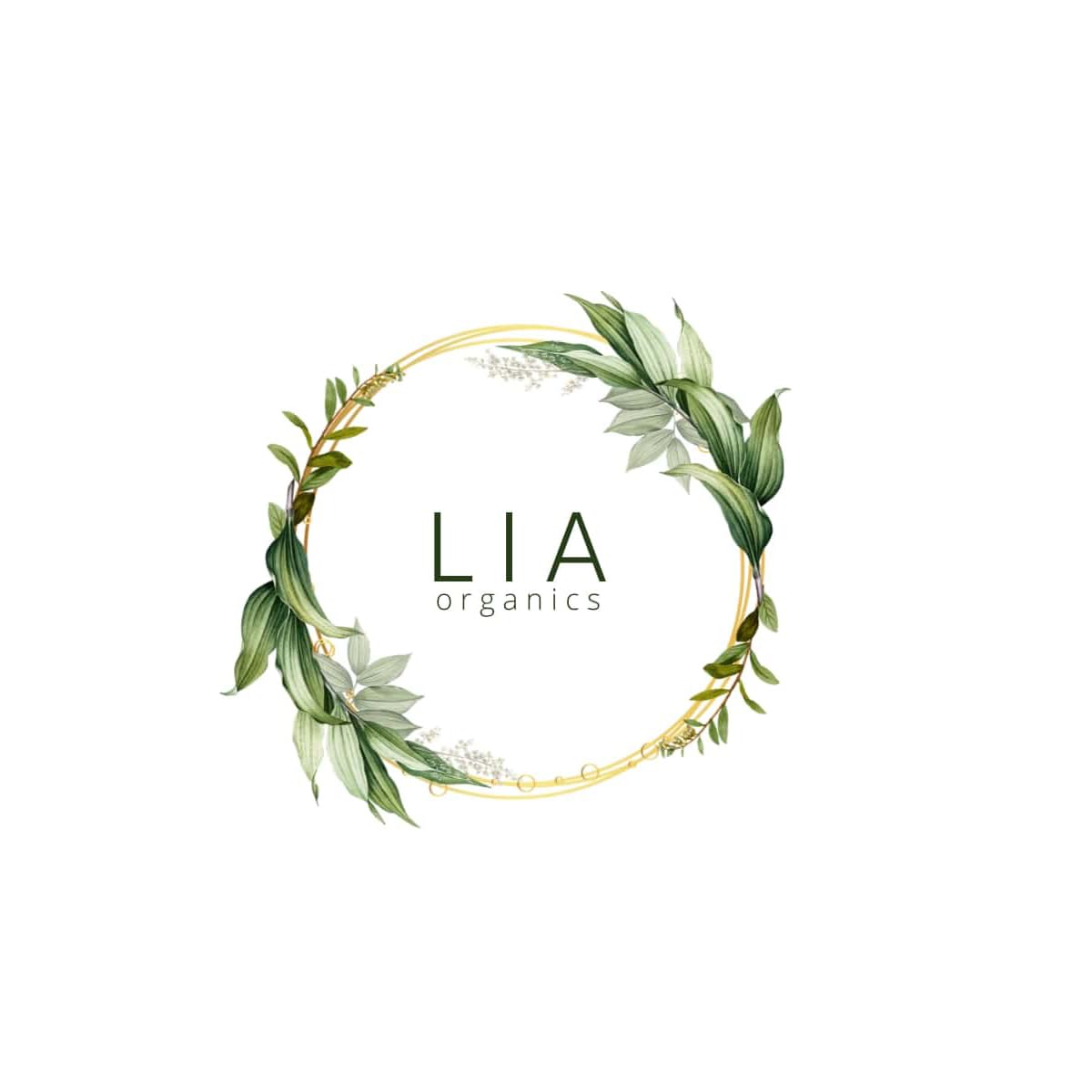 Lia Organics botanical ingredients flatlay showing natural sourcing