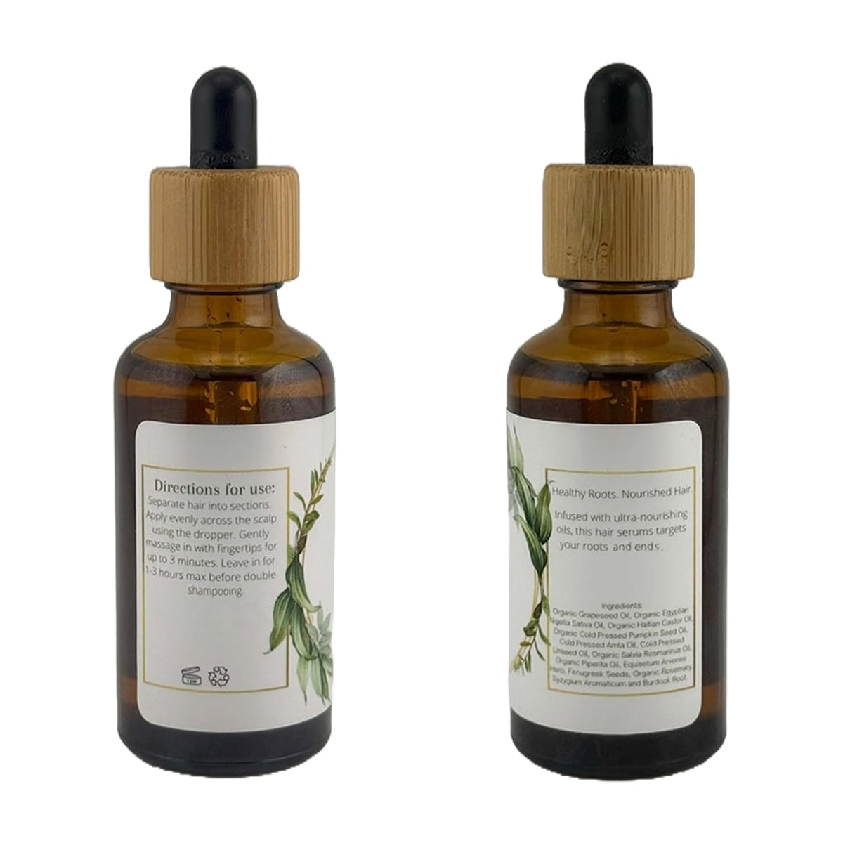 Lia Organics bottle on bathroom shelf showing everyday use