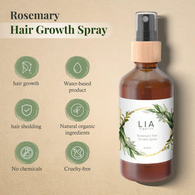 Lia Organics spray nozzle close-up illustrating easy, even misting
