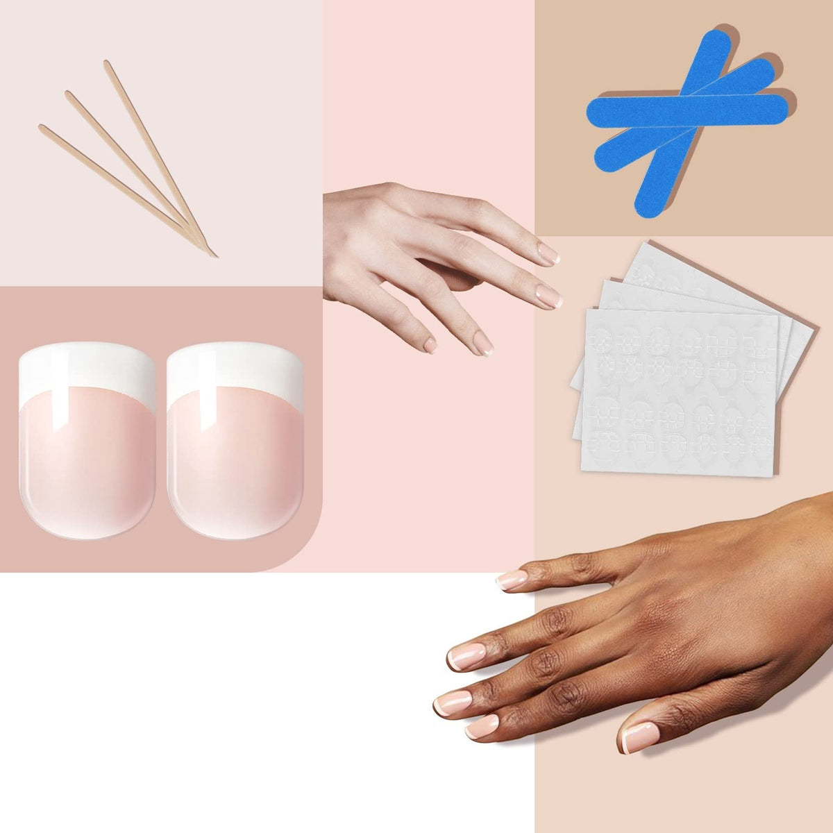 LIARTY compact storage case open with nails, keeps pieces organized between uses
