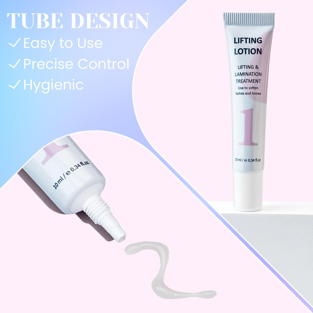 Libeauty kit components laid out with lash pads, solutions, and manual for easy organization