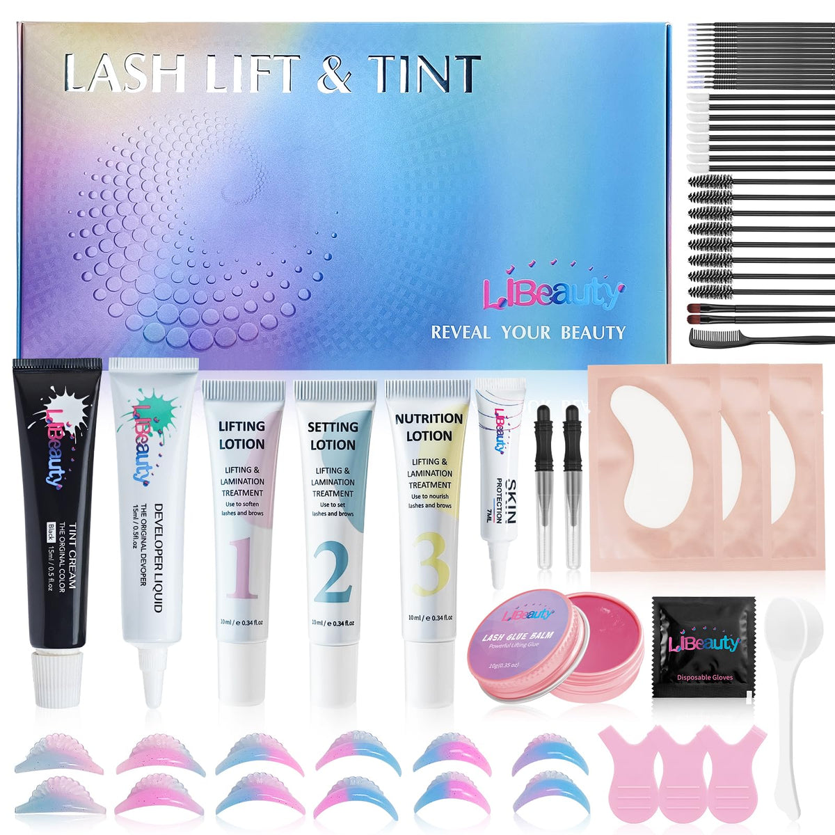 Libeauty front packaging showing full 4-in-1 kit and included tools for convenience