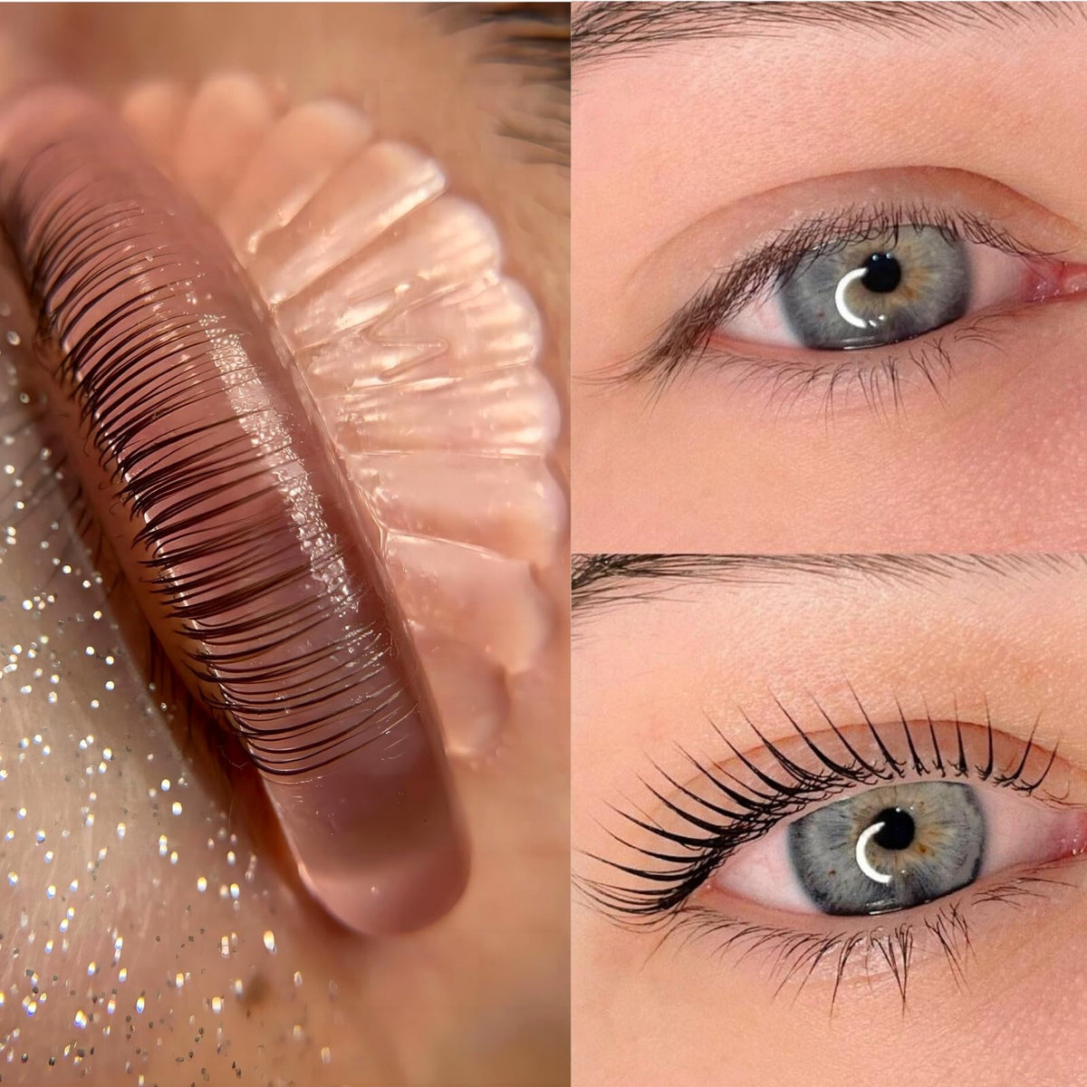 Liber Beauty five sizes laid out demonstrating options for varied curl results