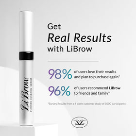 LiBrow serum texture close-up highlighting smooth nourishing formula