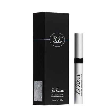 LiBrow tube front view showing packaging and quantity benefits