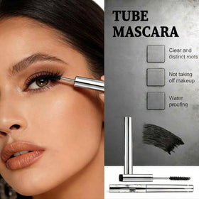 Liedrg mascara applied to lashes showing lifted curl benefit: visible length and separation