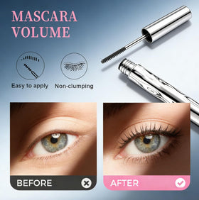 Liedrg glossy mascara texture swiped on card benefit: smooth, clump-free coating