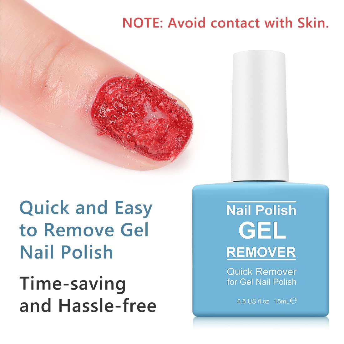 Liefiet being applied to a nail demonstrating quick soak-off action