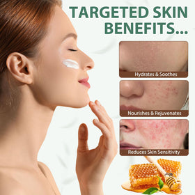 Liefiet balm applied to hand demonstrating moisturizing action and skin comfort benefit