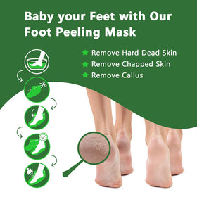 Detail of the moisturizing fluid inside a Liefiet foot mask showing nourishing formula