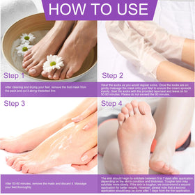 Liefiet lifestyle photo with lavender accents showing relaxing foot-care treatment