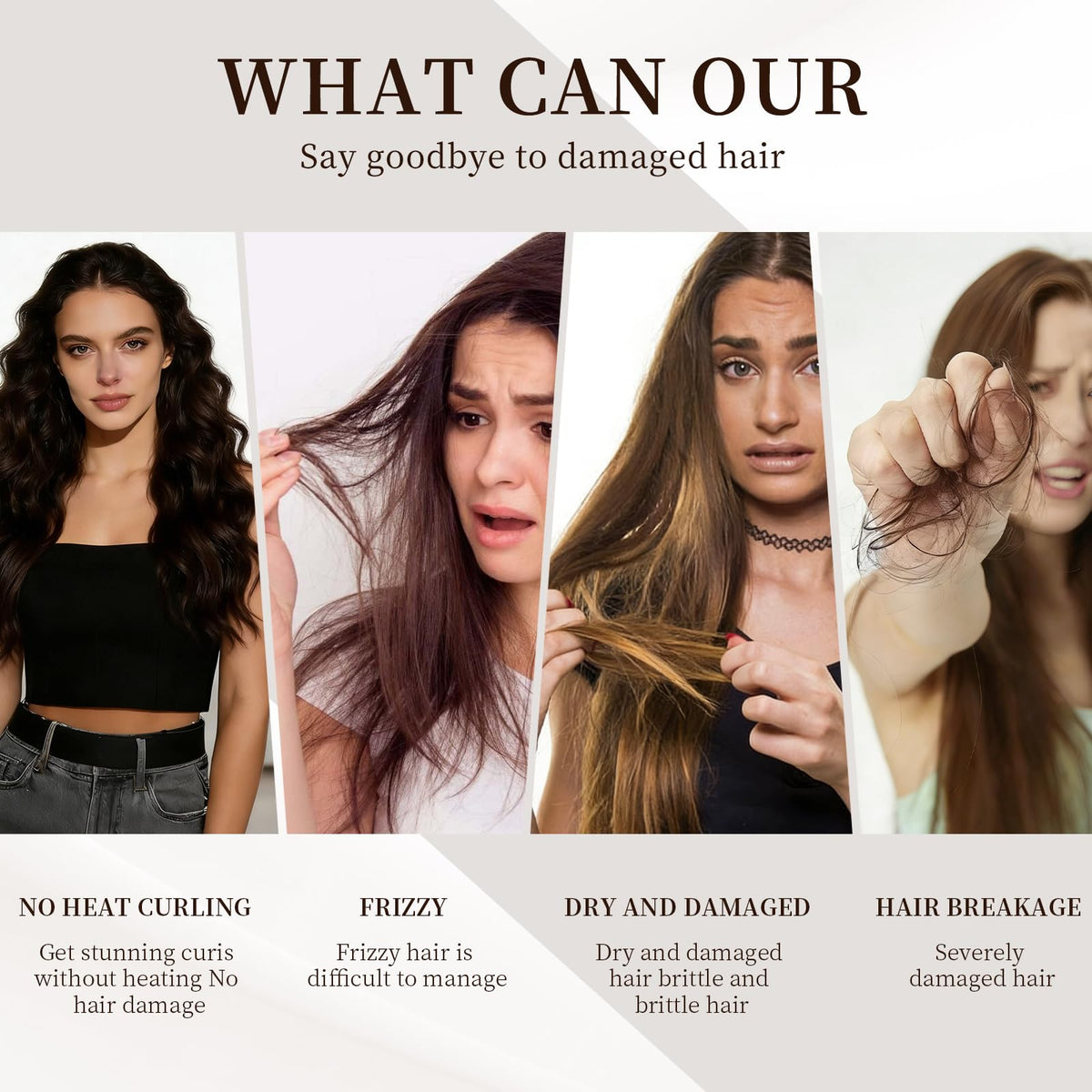 Liegaio Sleepie Tie wrapped hair demo showing step-by-step wrapping for heatless curls