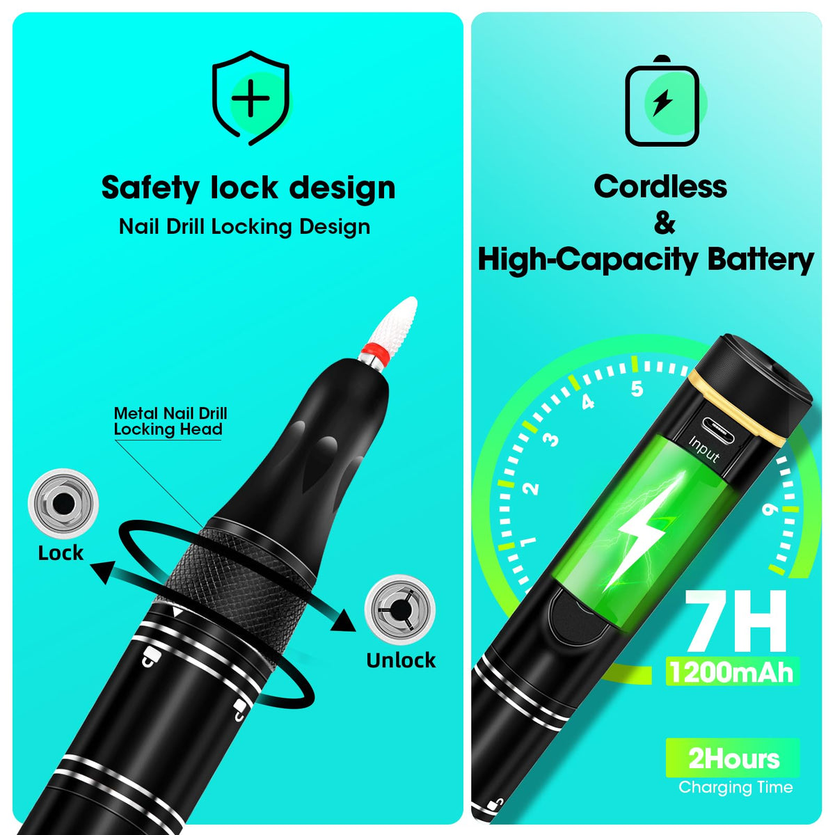 LIERKISS metal handpiece close-up highlighting durable grip