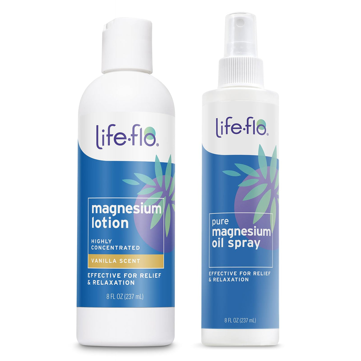 LIFE-FLO bundle front packaging showing both bottles and benefits
