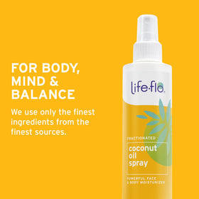 Life-Flo sprayed in hair showing frizz control and added shine