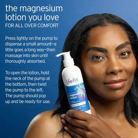 LIFE-FLO ingredients label zoom highlighting Zechstein magnesium source benefit