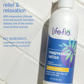 LIFE-FLO magnesium oil spray nozzle close-up for easy targeted application
