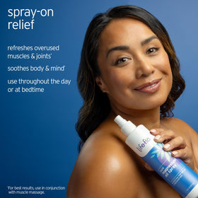 LIFE-FLO magnesium lotion texture on hand swatch showing smooth hydrate and absorption