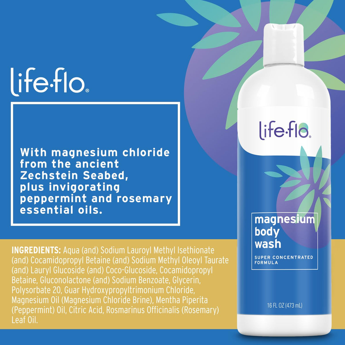 LIFE-FLO close texture of the liquid wash showing silky consistency and gentle moisturizing