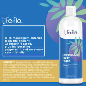 LIFE-FLO close texture of the liquid wash showing silky consistency and gentle moisturizing