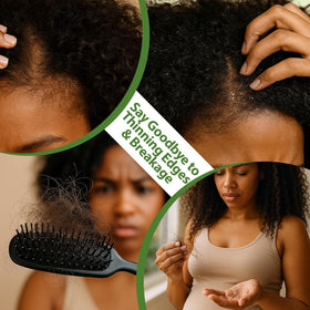 Lifewithqueenp applied to scalp during massage to hydrate and soothe