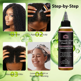 Lifewithqueenp placed on bathroom shelf as part of daily hair routine