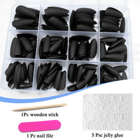 Lifextol kit tools with 100/180 nail file and wooden stick for precise shaping and prep