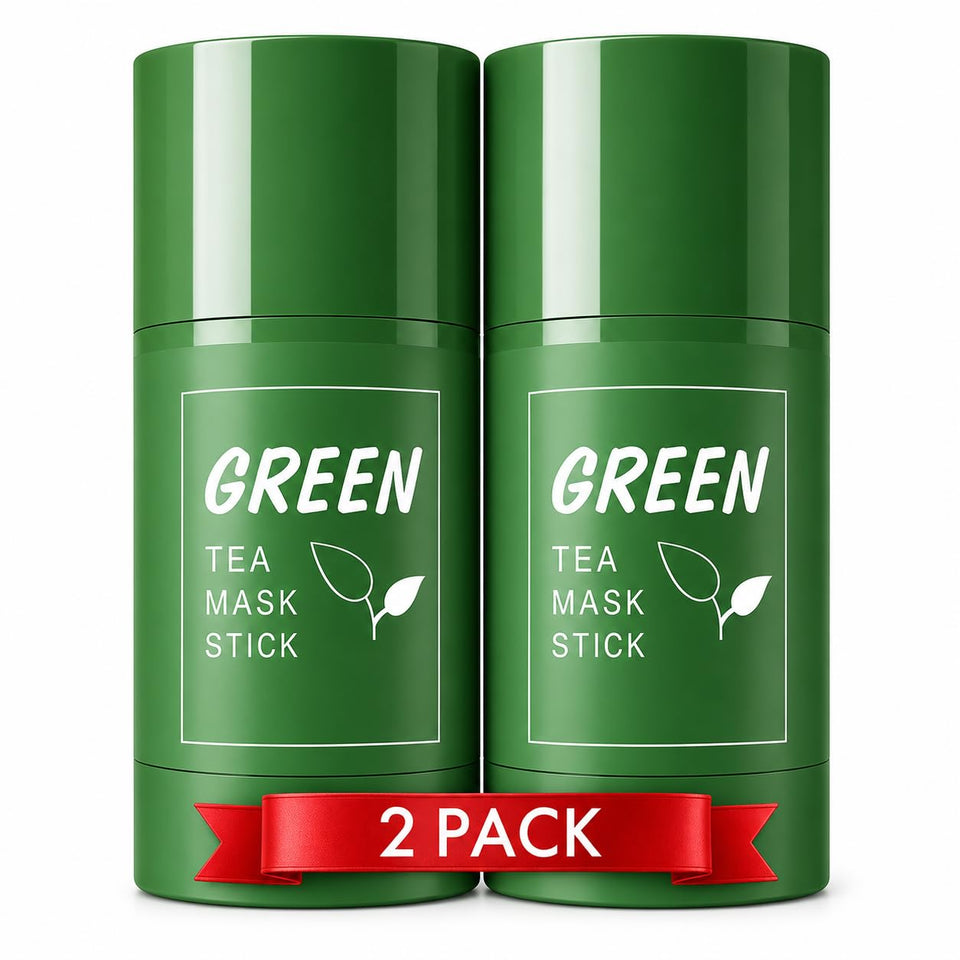 Liftouch front packaging showing two green tea mask sticks for easy travel