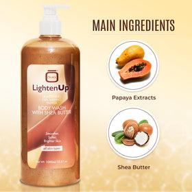 LightenUp shea butter texture close-up highlighting rich moisturization