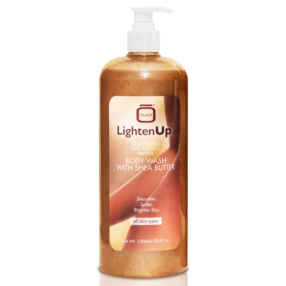 LightenUp front bottle 33.8 fl oz shows packaging and convenient pump
