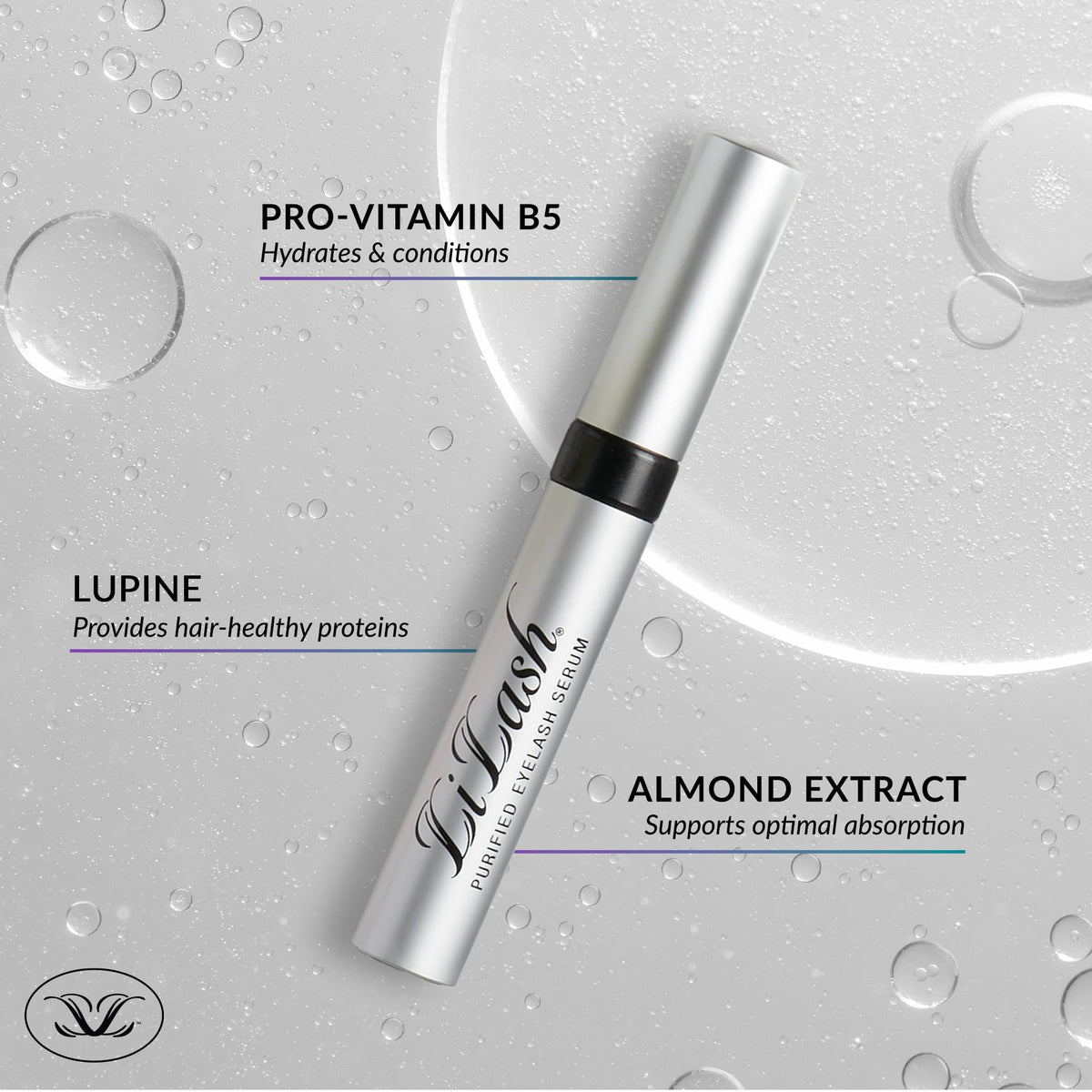 LiLash 4mL tube in hand showing scale and six-month supply convenience