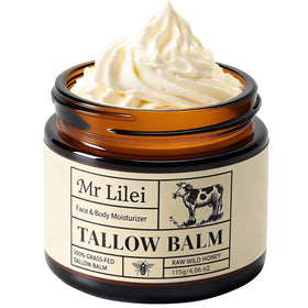 Lilei Beauty front jar showing label and clean unscented balm benefit