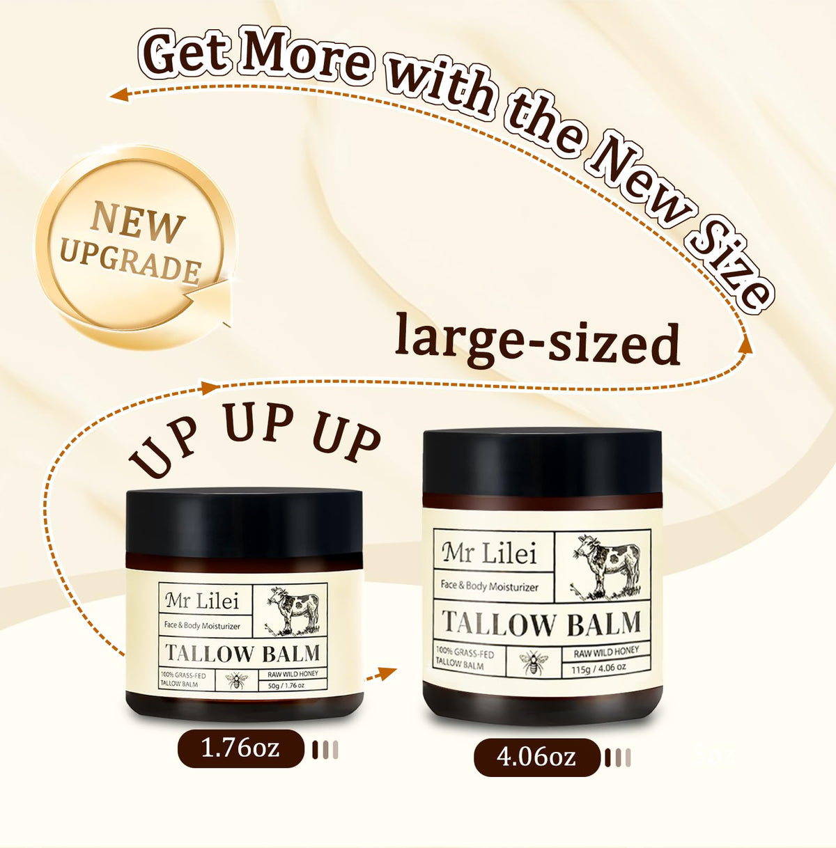 Lilei Beauty jar opened top view showing smooth whipped balm benefit