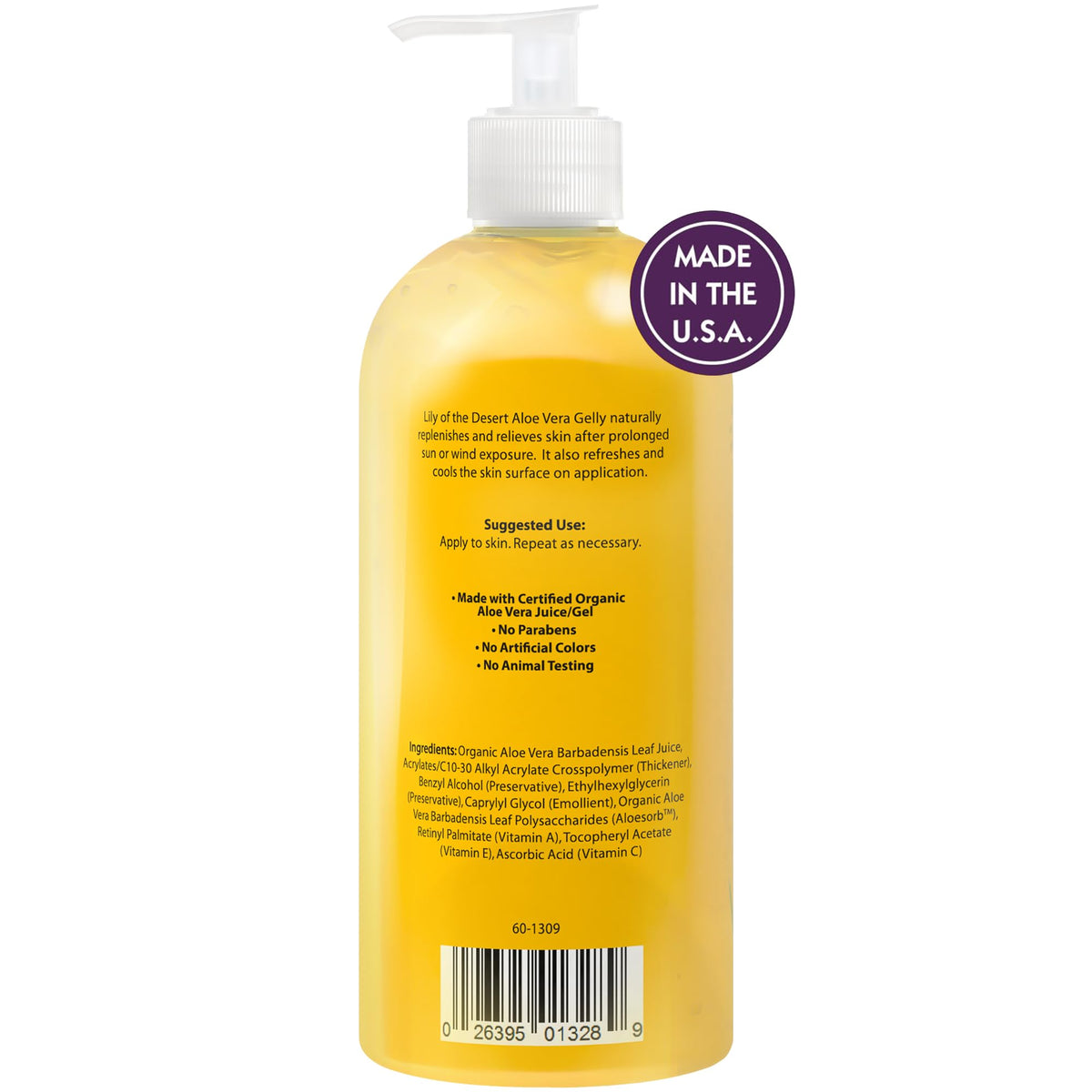Lily Of The Desert gel texture closeup highlighting smooth, clear aloe for fast cooling