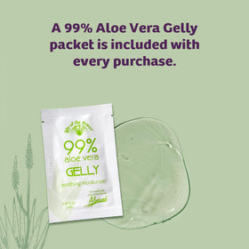 Lily Of The Desert gel being applied to hand for quick soothing