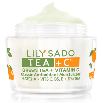 LILY SADO front packaging showing clean vegan moisturizer and benefits