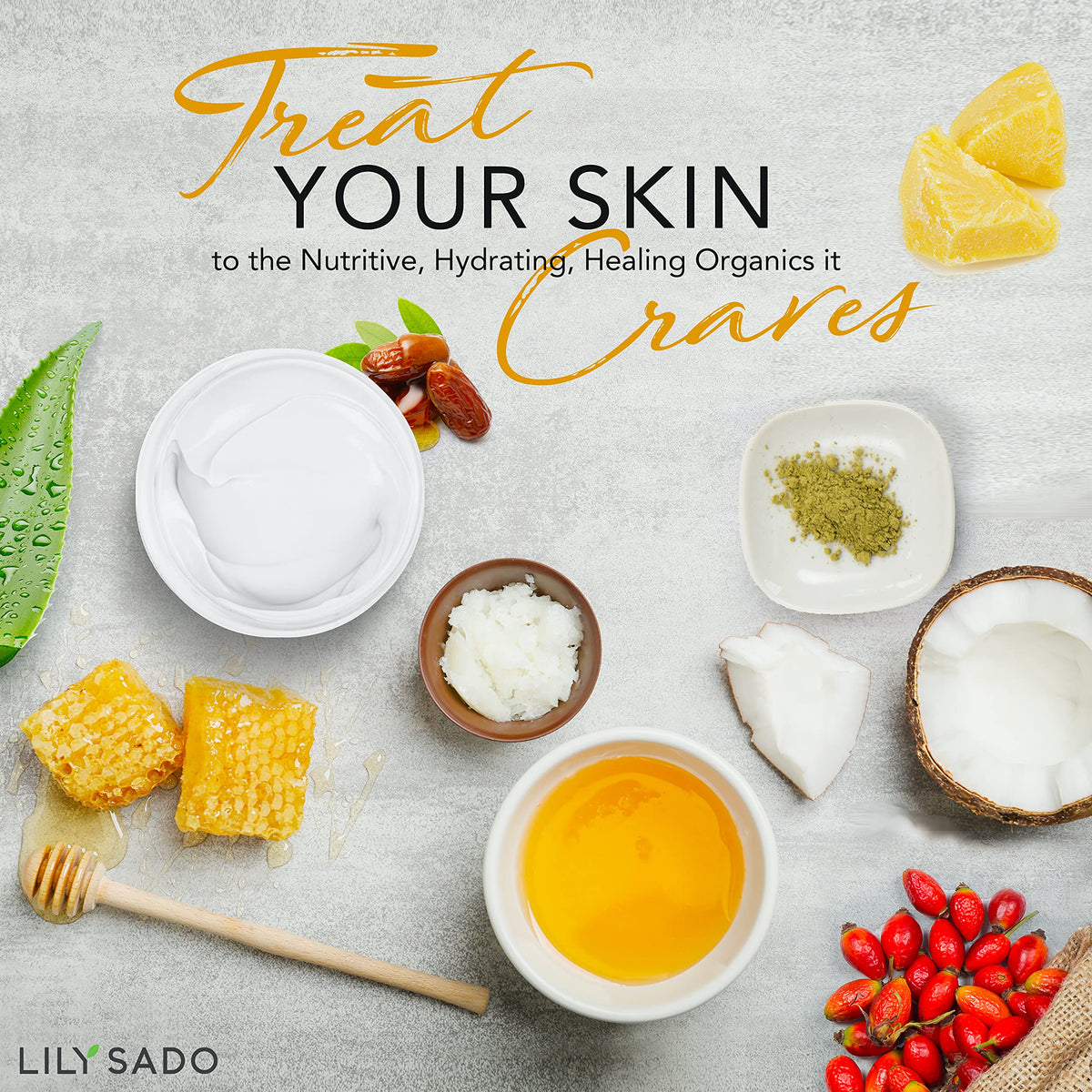 LILY SADO creamy texture close-up highlighting smooth absorption benefit
