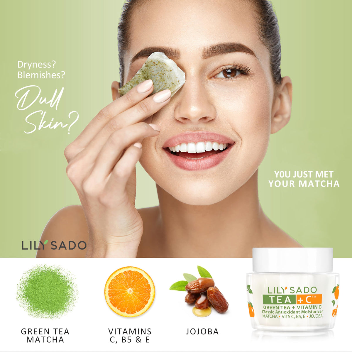 LILY SADO close-up texture of cream showing lightweight smooth consistency