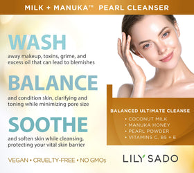 LILY SADO creamy gel texture close-up for gentle hydration