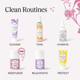 LilyAna Naturals rose and pomegranate extracts highlighting natural brightening