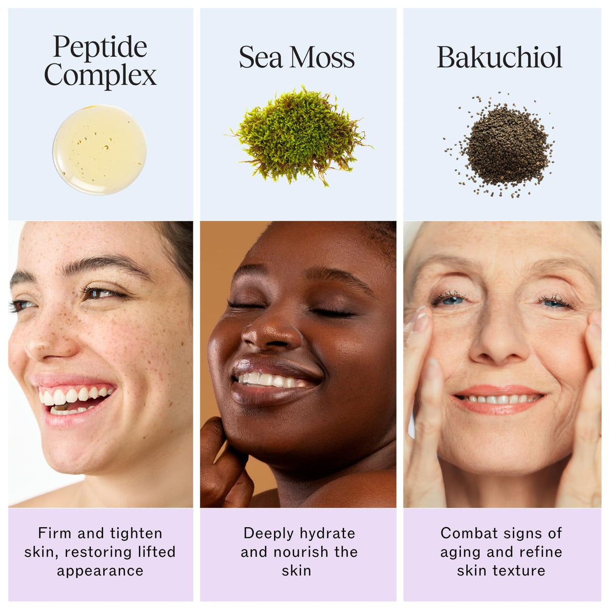 LilyAna Naturals cream on fingertips demonstrating smooth application benefit