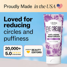 LilyAna Naturals jar on bathroom shelf illustrating nightly skincare use