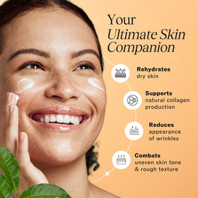 LilyAna Naturals dispensing cream on fingertip for easy nightly application