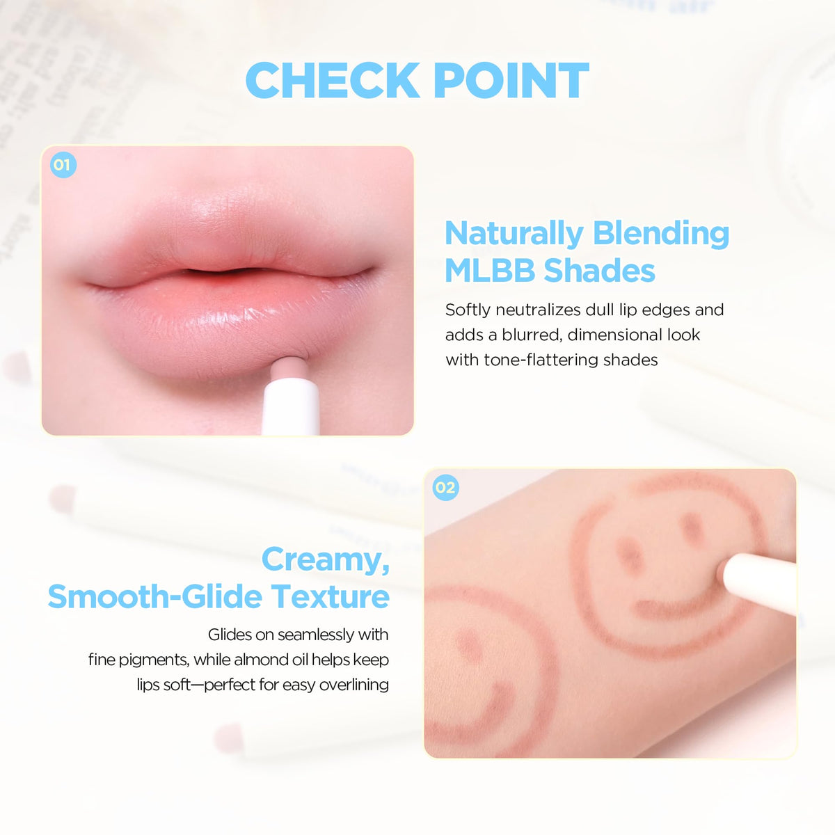 lilybyred creamy texture stroke demonstrating smooth glide and blendability