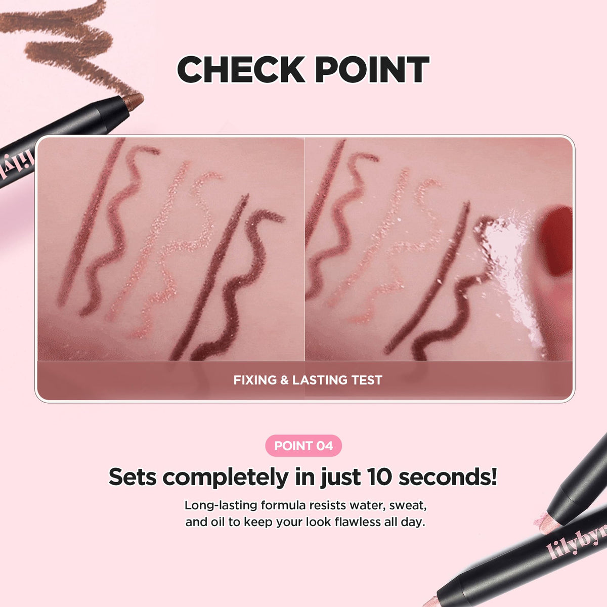 lilybyred cream texture swiped on skin showing smooth blendability and rich payoff