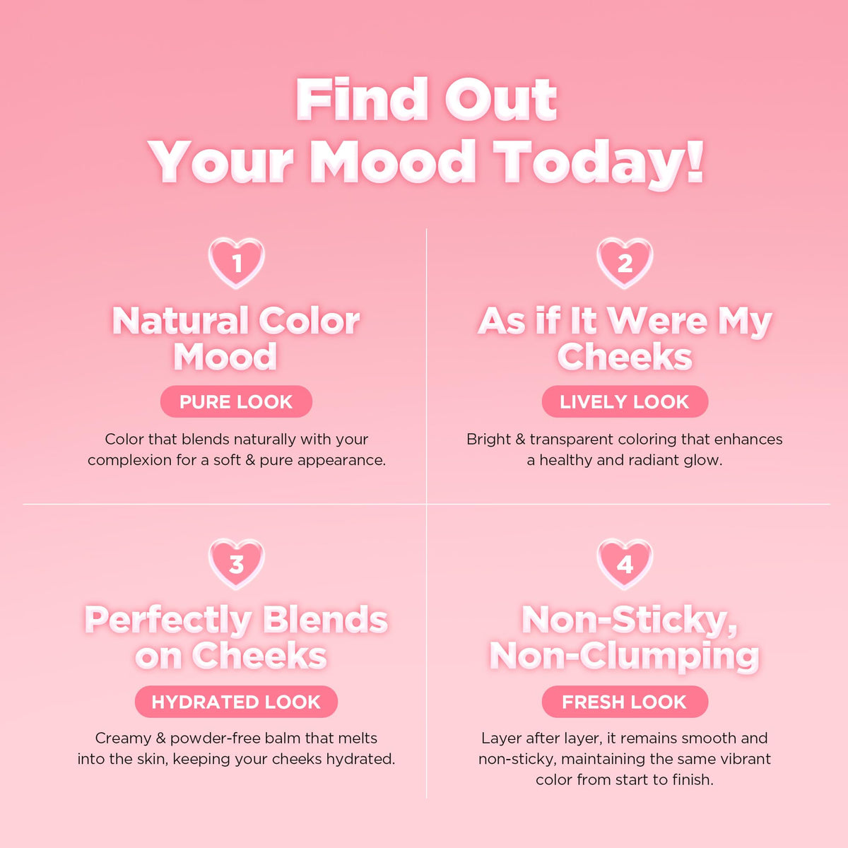lilybyred applied on cheek gives long-lasting rosy natural-looking flush